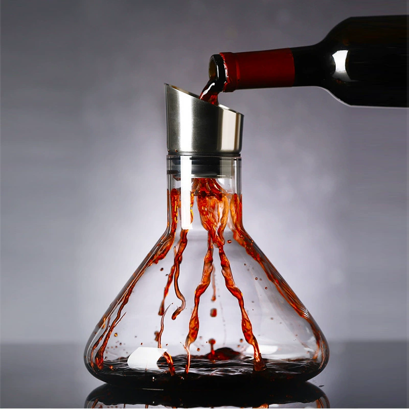 Оптовый Быстрый Графин хрустальный стакан для пробуждения вина винный горшок водопад заливки винного горшка большой винный сепаратор