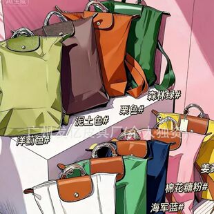 Nylon folding backpack, design waterproof capacious bag for men and women