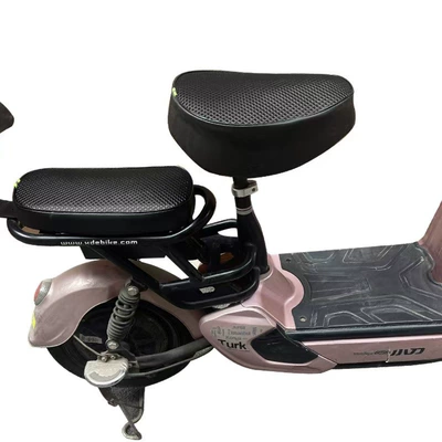 Electric Bikes and Bicycles, Electric car cushion - black-square-diamond-front-seat-cover-rear-seat-cover-black-edge-trim