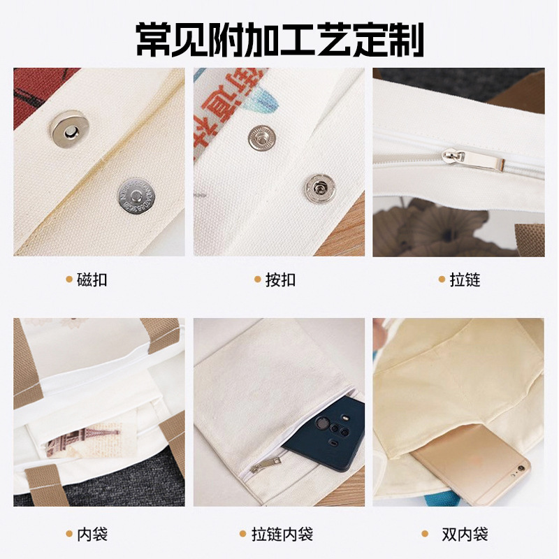 Bolsas de lino personalizadas Renacimiento DIY bolsa de compras de yute Bento impermeable gran capacidad no impresa bolsa de lino image 5