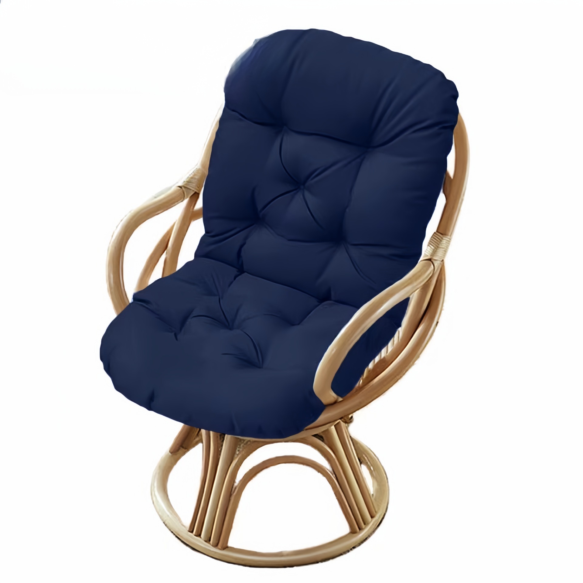 Transfronterizo Amazon TEMU exclusivamente para exteriores mecedora de tela impermeable, respaldo alto, cojín de una pieza, hamaca, cojín para silla de papaya, flor