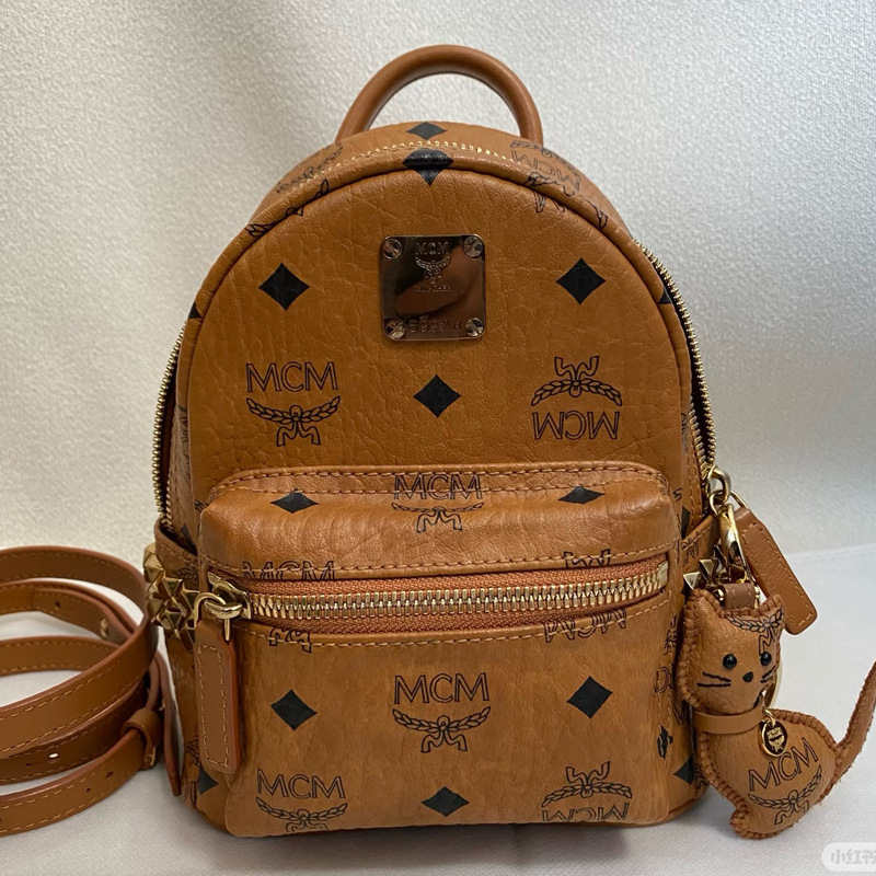 Mc's 2026 New Mini Backpack, Fashionable Classic Monogram Handbag, Simple and Versatile, Unisex Trendy Style Mc's 2026 New Mini Backpack, Fashionable Classic Monogram Handbag, Simple and Versatile, Unisex Trendy Style