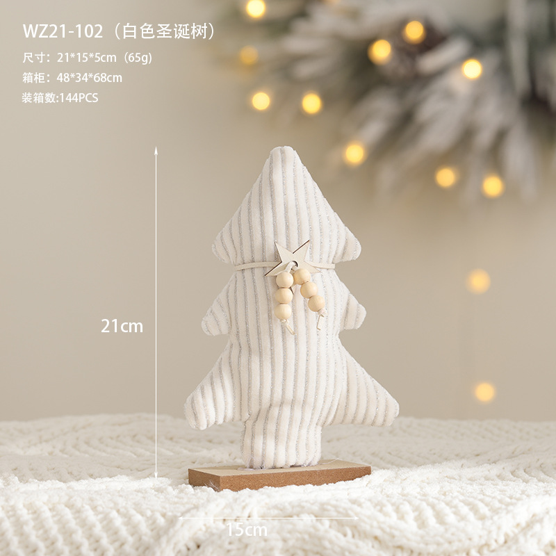 Nuevos productos transfronterizos creativos decoraciones de árbol de Navidad rosa blanco pentáculo decoraciones de escritorio de alce decoraciones de Navidad