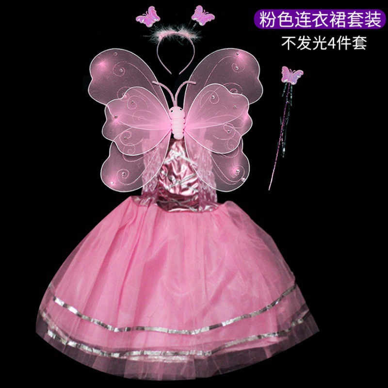 Día de los Niños del 1 de junio regalos de chicas ángeles mariposa alas maravillosas hadas princesa vestido vestido vestido