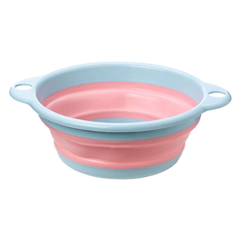 New Silicone Thickened Foldable Washbasin Portable Large Plastic Basin Student Dormitory Washbasin Foot Basin