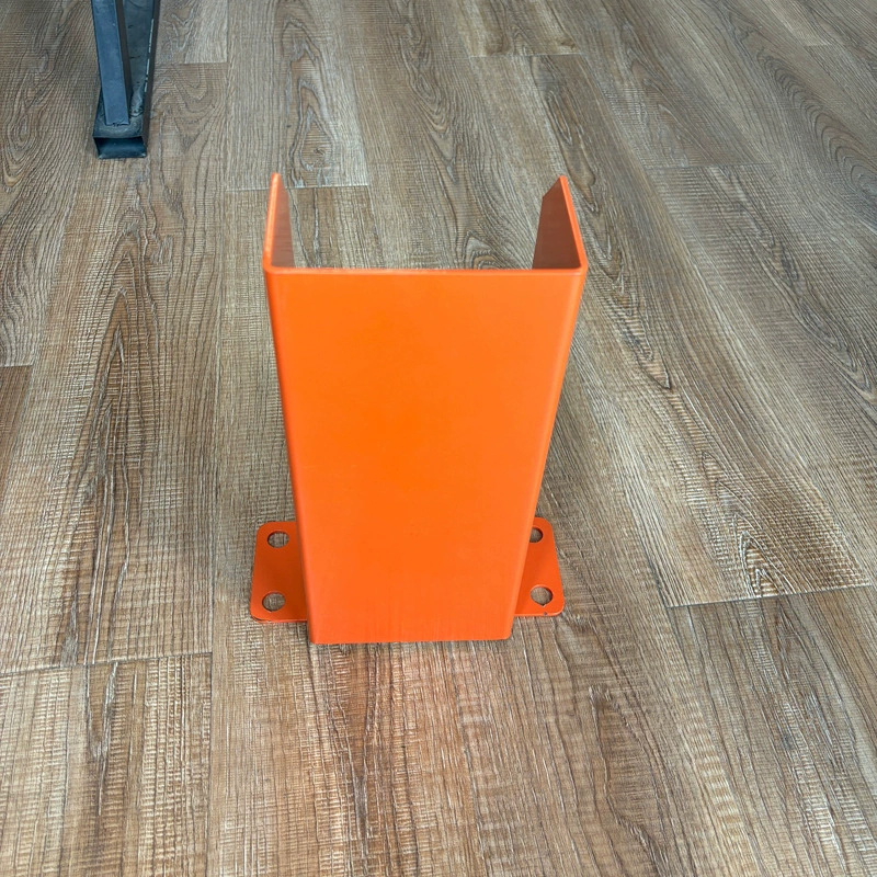 Заводская реальная съемка U-образного утолщенного стального железного углового защитного козырька для полки, блокирующего столб, защита от столкновений, аксессуары для ног, оптовая цена