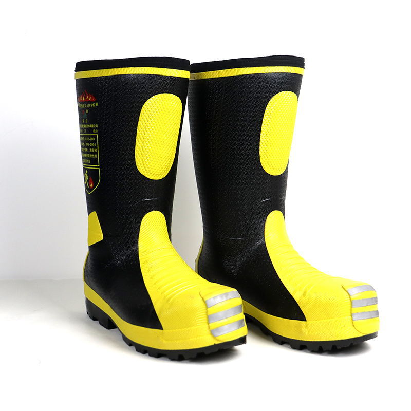 东安17款消防员灭火防护靴个人防护装备17款阻燃钢包头凯夫拉鞋底