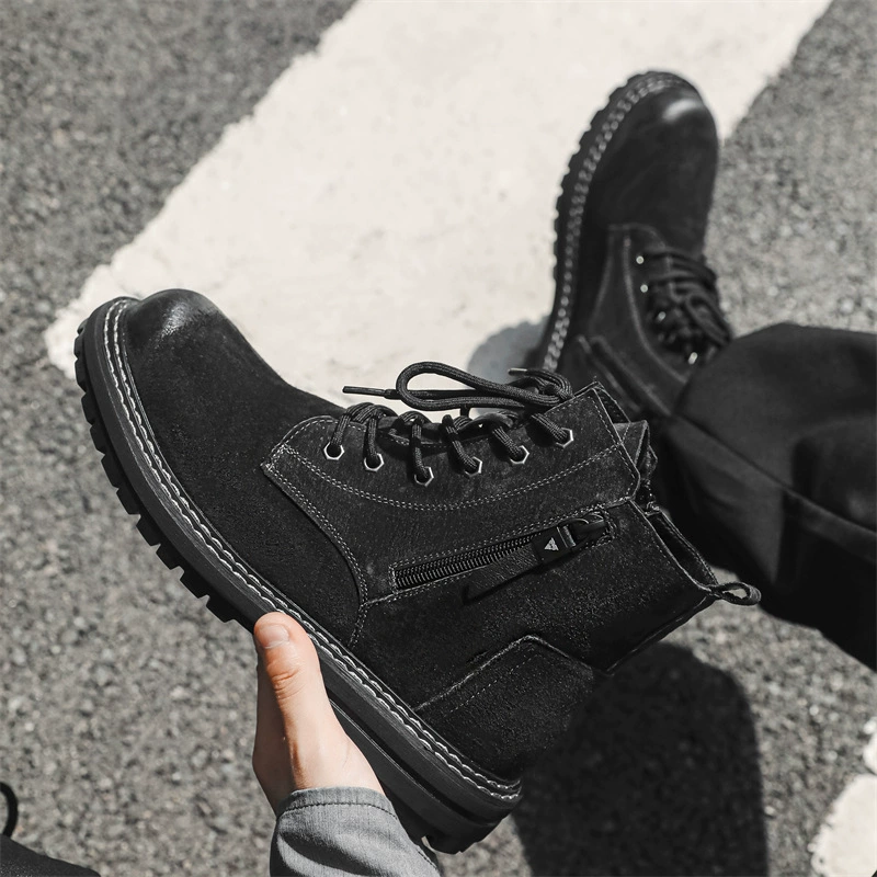 Martin Boots Мужская новая боковая молния с семью отверстиями