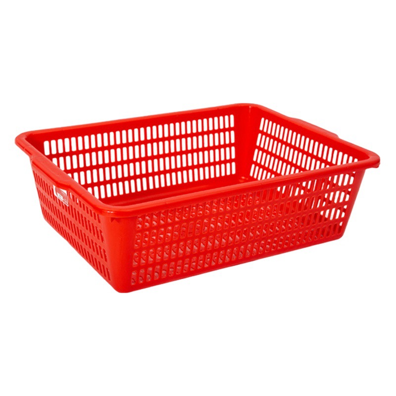 珠江ブランドのプラスチックかごの角ふるいの長方形のおもちゃの収納かごはホテルの台所の野菜を洗うかごの回転かごを厚くします。