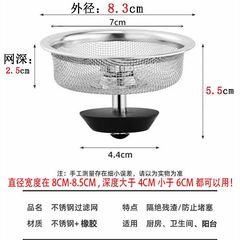 Kitchen leakage sink filter, vegetable basin, dishwashing sink, sewer garbage anti-blocking cover, stainless steel slag mesh leakage