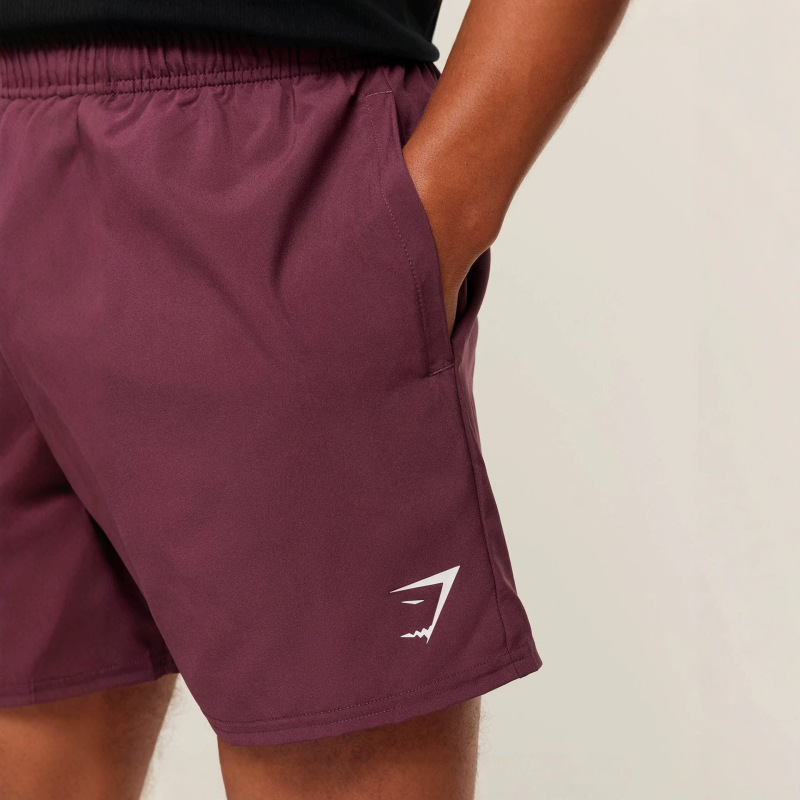 American Trendy Brand Gymshark Casual Shorts for Men and Women, Sports Running Breathable Loose Simple Summer Shorts