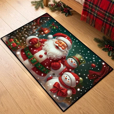 Doormat for Entryway, Water Absorbent – Avtomobil döşəmə paspasları - 821desd-4-4060cmcrystal-velvet-with-dot-plastic-backing