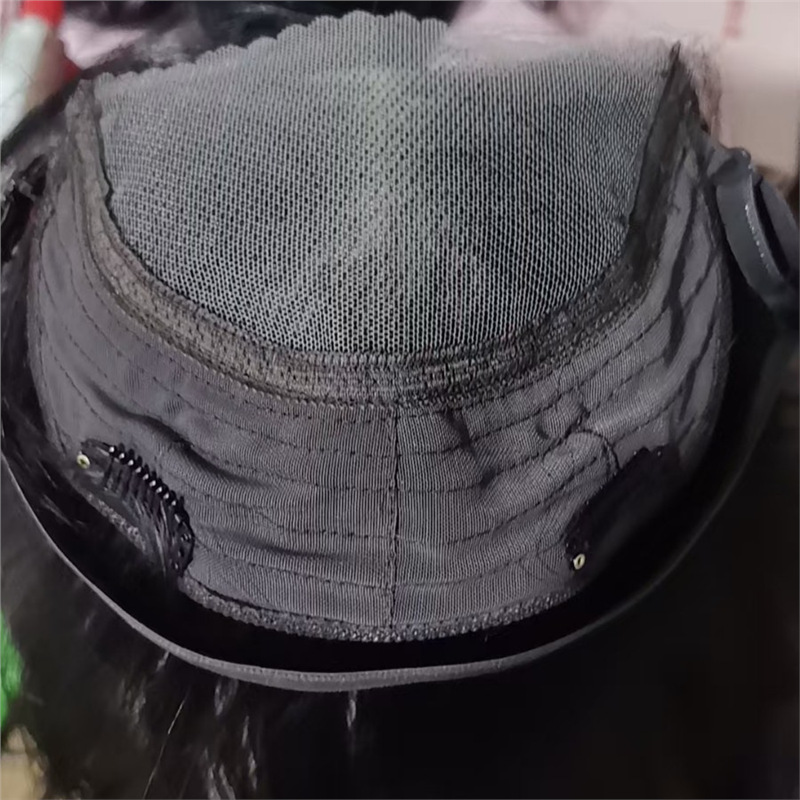 Frente transfronteriza tejida a mano pelucas de red de encaje para mujeres, cabello real, cabello blanco, cabello blanco, cabello blanco, cabello blanco