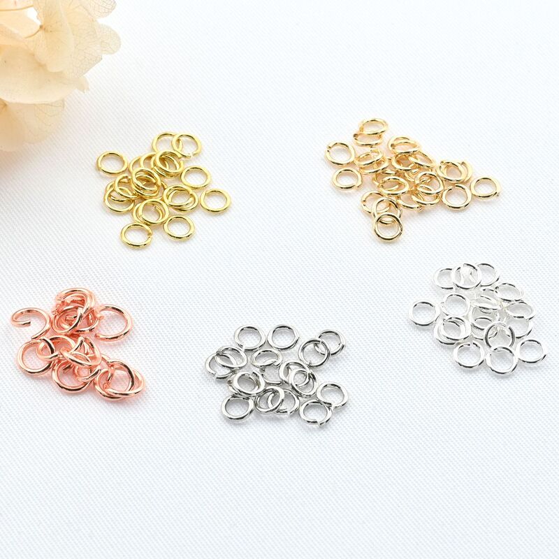 14K gold living mouth open ring color necklace bracelet connection ring handmade diy jewelry accessories ring connection ring 14K gold living mouth open ring color necklace bracelet connection ring handmade diy jewelry accessories ring connection ring