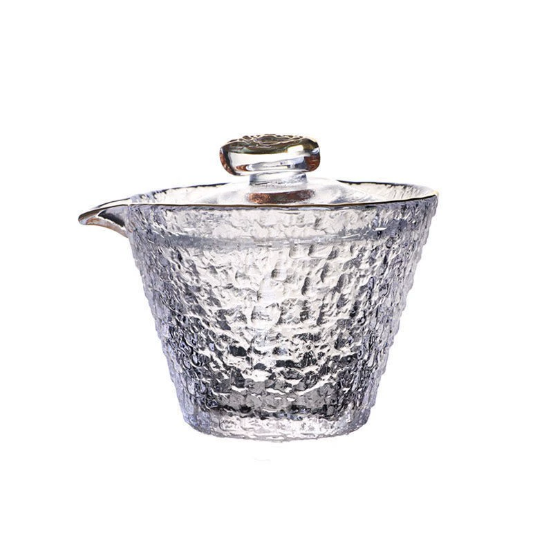 Creative glass tea cup, glass cover