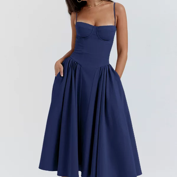 Amazon Summer European and American Explosions Cross-border Strapless dress New Waist Fashion Sexy Red Sling Skirt for Women