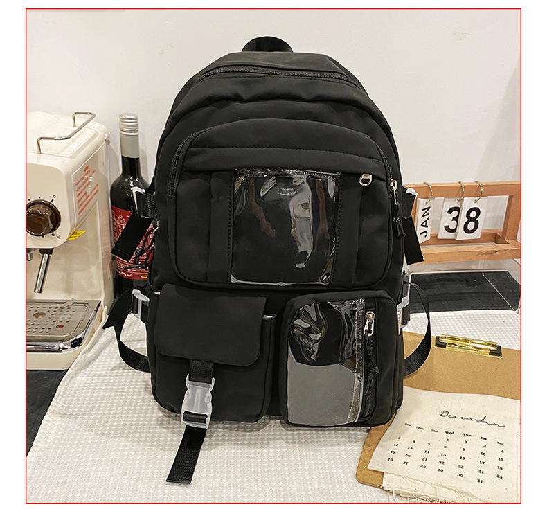 Korean Candy Color Transparent Pocket Backpack Wholesale Nihaojewelry display picture 4