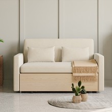 多功能沙发床折叠两用客厅小户型抽拉式双人奶油风2023现代沙发床