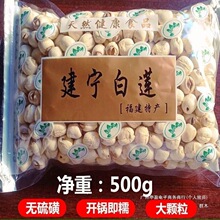 建宁莲子新货新鲜大颗粒无硫手工去芯通心福建白莲子干货批发全年