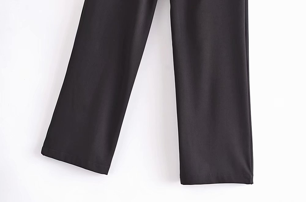 spring and autumn high waist drape straight leg casual suit pants nihaostyles wholesale clothing NSAM82479