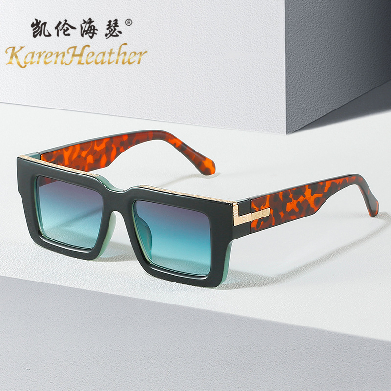 New Box Fashion Sunglasses M381 European and American Retro Hawksbill Sunglasses Women's Cross-border Trendy Sunglasses