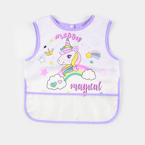 Children's smock, baby waterproof eating clothes, bib, infant and toddler cartoon reverse dressing, no-wash painting clothes, anti-fouling protective clothing