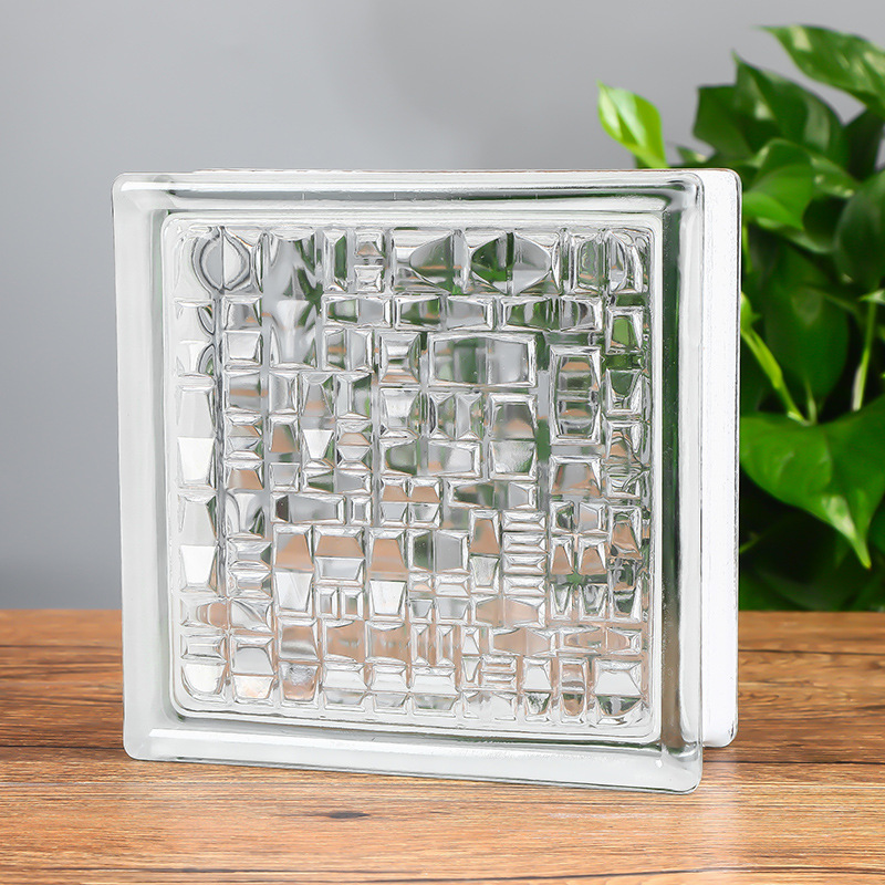 ladrillo de vidrio ultra blanco ladrillo de cristal ladrillo hueco pared de partición red fondo de arte puerta de entrada ladrillo hueco cristal de hielo