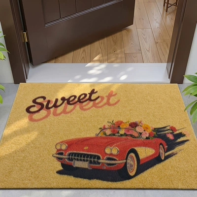 Entrance, Cross-Border Best-Selling Floor – Avtomobil döşəmə paspasları - vintage-car-3050cm-imitation-coconut-palm