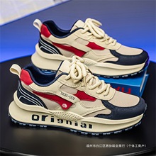 莆田男鞋2025新款夏季网面透气休闲百搭增高香港潮牌运动老爹潮鞋