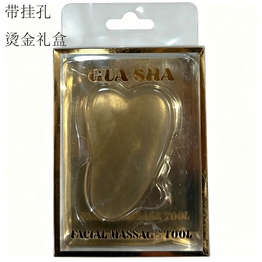 Fábrica de masaje facial en forma de corazón verde phoenix placa de masaje mayorista universal de todo el cuerpo rodillo de masaje de cuello meridiano