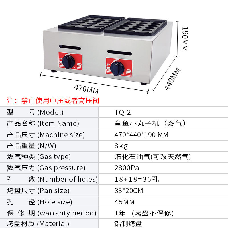 [수출전용가스] 더블팬 [18+18=36구멍] 4.5cm [알루미늄팬]