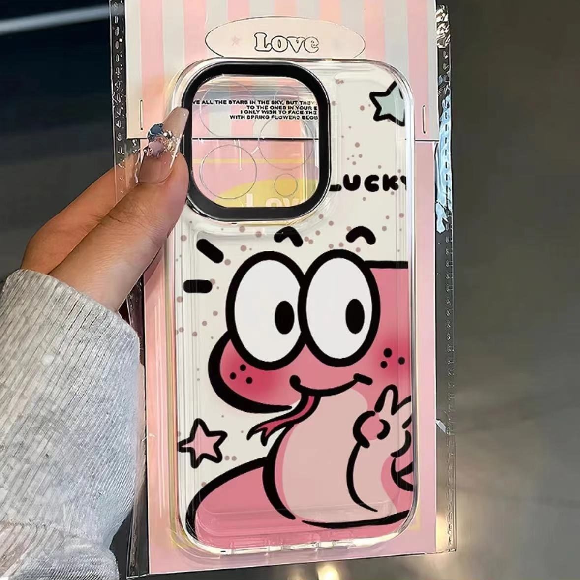 Protective Phone Case For IPhone 16 15 14 13 12 11 Pro Promax Plus Super Cute Biye Snake Mobile Phone Case Transparent All-Inclusive Soft Case_voghion.com