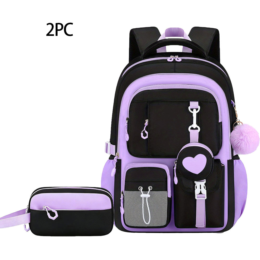 Nuevas mochilas transfronterizas para estudiantes de primaria, mochila de niñas de secundaria ligera y de gran capacidad.