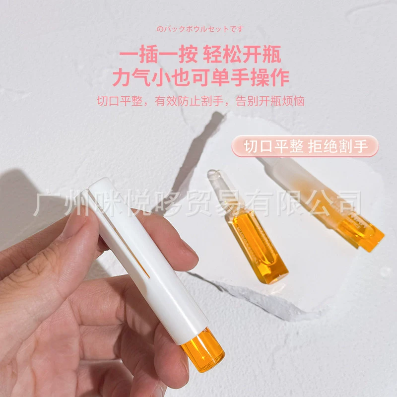 Bottle opener in ampoules, serum, container, 2 ml