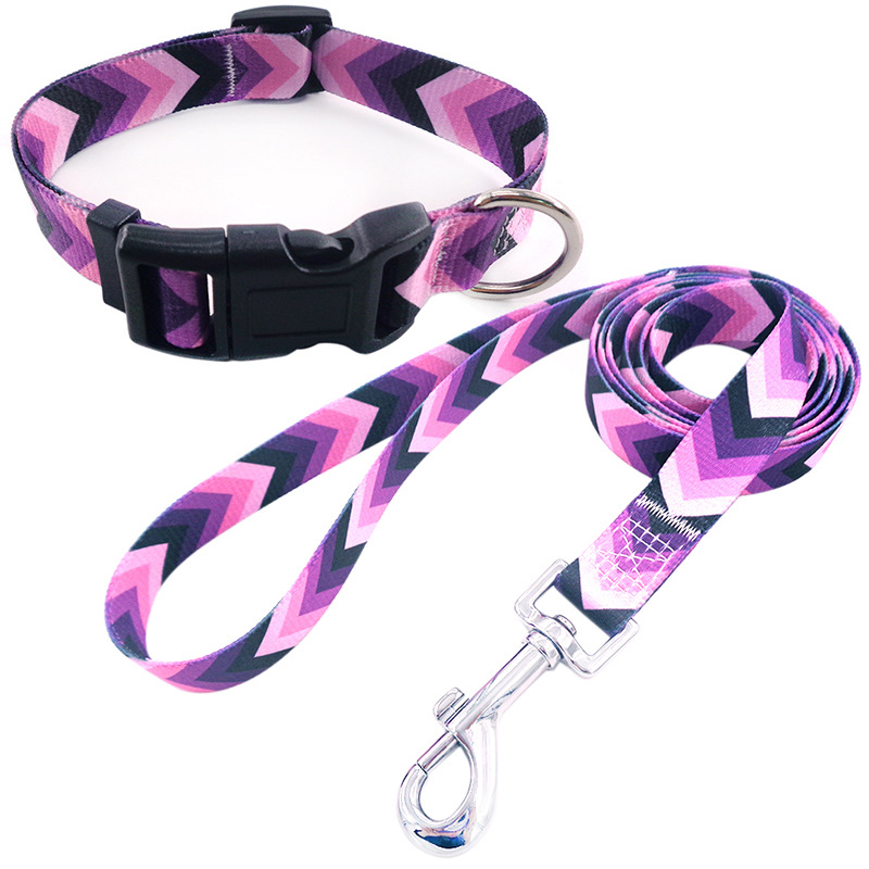 Productos para mascotas impresos perros collares de tracción conjunto de cuerda de tracción Boemia comercio exterior perros anillos de moda accesorios para mascotas