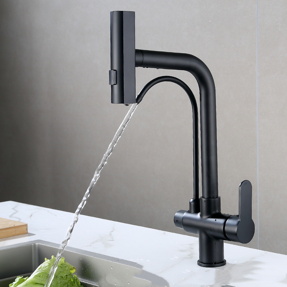 Grifos de agua caliente y fría de cocina transfronterizos, lavabos de cocina 3 - en - 1