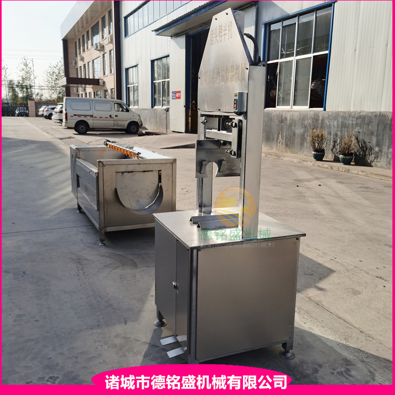 猪脸切半机 液压式猪头劈半机 铡羊头机器