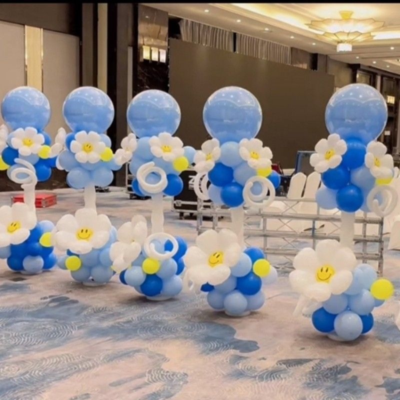 开业气氛布置开学典礼36寸大气球立柱商场周年庆活动生日装饰布置