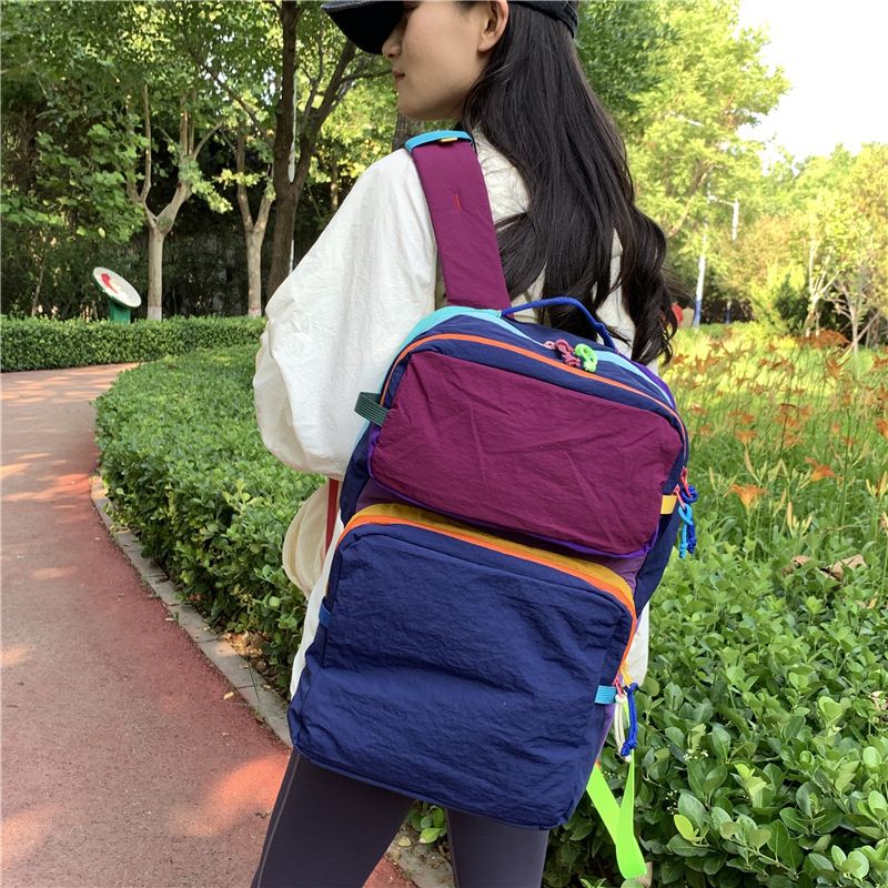 Rainbow Dopamine Series Summer Children's Casual Backpacks for Boys and Girls, School Class, Outdoor Outings, and Picnic Backpacks