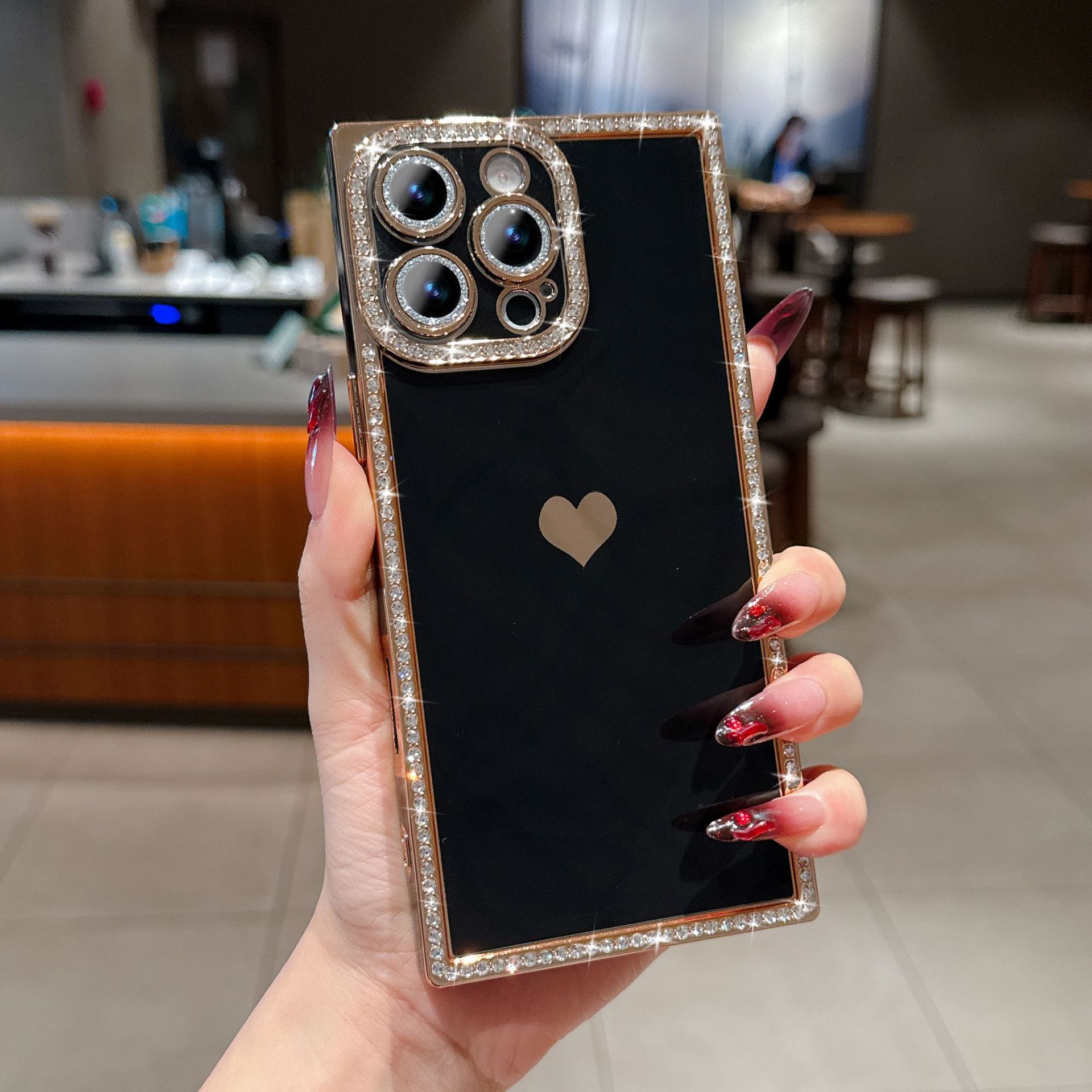 Coque Iphone 17 Avec Bordure Électroplaquée Miroir Anti-chute_voghion.com
