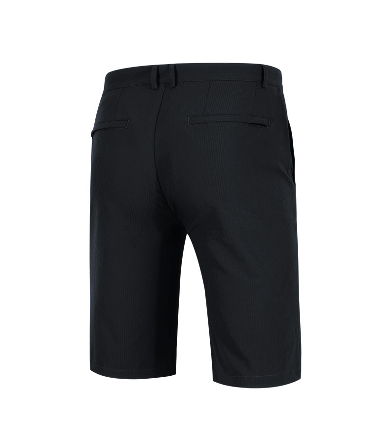 Quần short golf nam PGM vải polyester co giãn thoáng khí — Quần short nam màu trơn KUZ078 màu xanh da trời, Quần short nam màu trơn KUZ078 màu trắng, Quần short nam màu trơn KUZ078 màu xanh hồ, Quần short màu trơn nam KUZ078 màu xám chi tiết 11