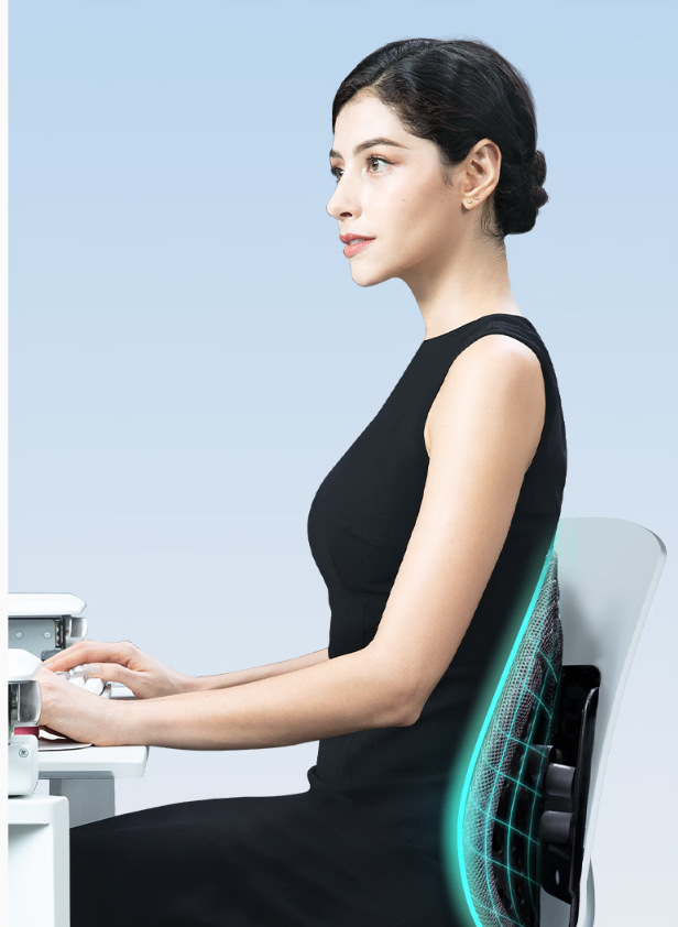 Miqiao Ergonomic Lumbar Cushion for Car and Office, Backrest Cushion, All-Season Lumbar Support, Luxa Version Lumbar Cushion