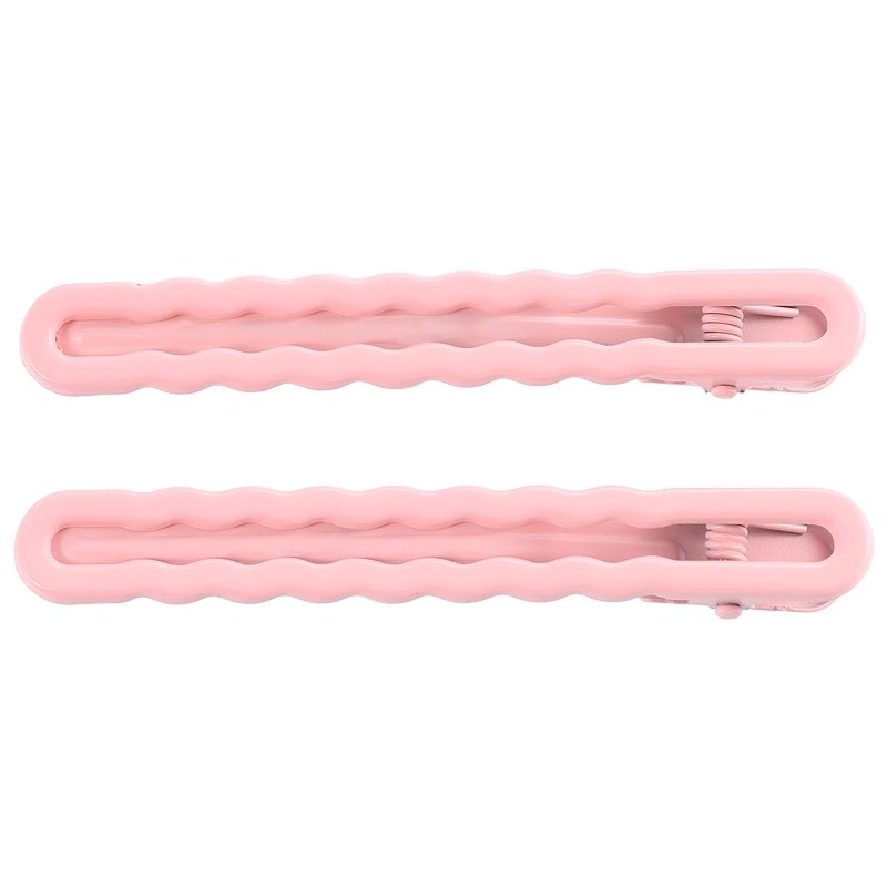 Simple ondas en una palabra clip de cabello frente lateral clip de cepa detrás de la cabeza cabello rotos bb clip de cabello