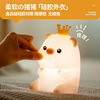Crown Pig Shooting the head of the bedside charging silicone small night light cute cute pig with sleeping