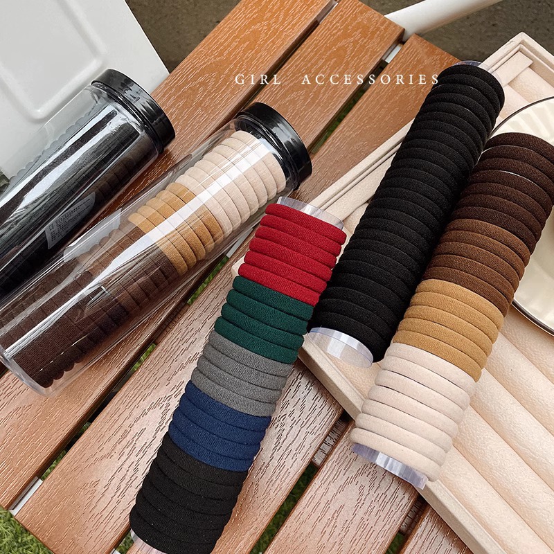 Cuerda para el cabello con cola de caballo alta para mujer 2025 nueva cuerda para el cabello de alta elasticidad y durabilidad para niñas con funda de goma para el cabello