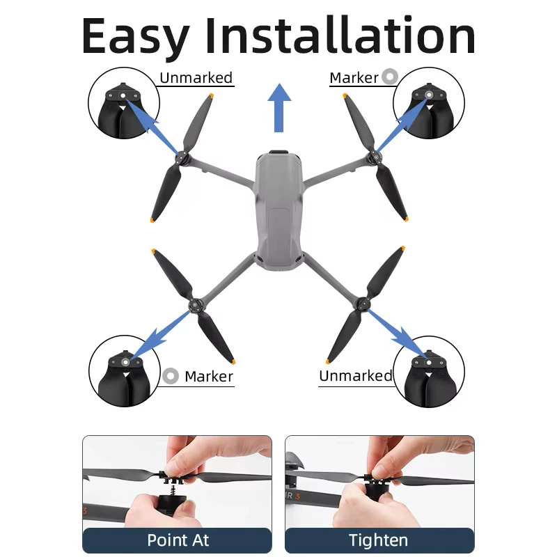 Подходит для DJI Air3 легкая пропеллерная 8747F быстрая складная лопасть дрон аксессуары