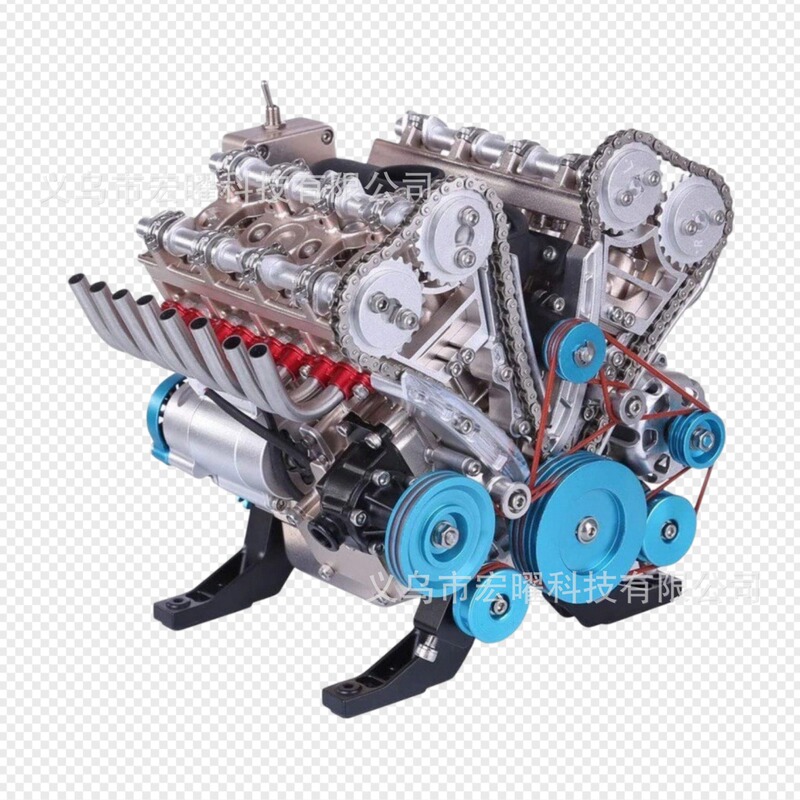 Cross-border Hot-selling Engine Model Ornaments Resin Crafts Eight-cylinder Engine Home Creative Decorations Ornaments