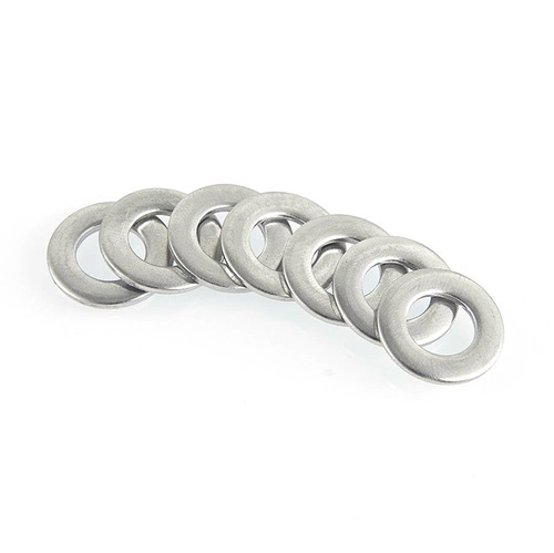 Supply 304 stainless steel flat washers metal washers ultra-thin flat washers electroplated white treatment factory wholesale