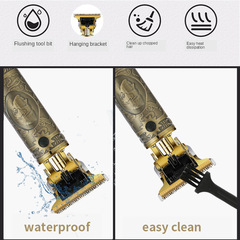 Cross-border engraving oil head push set electric hair clipper household electric clipper hair salon special digital display electric clipper wholesale