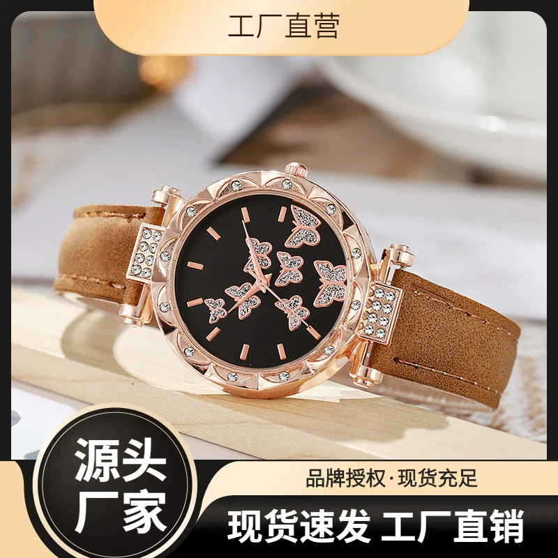 Новый стиль дрожащие женские часы мода личность минималистичные часы бабочка цифровой ремень часы оптом